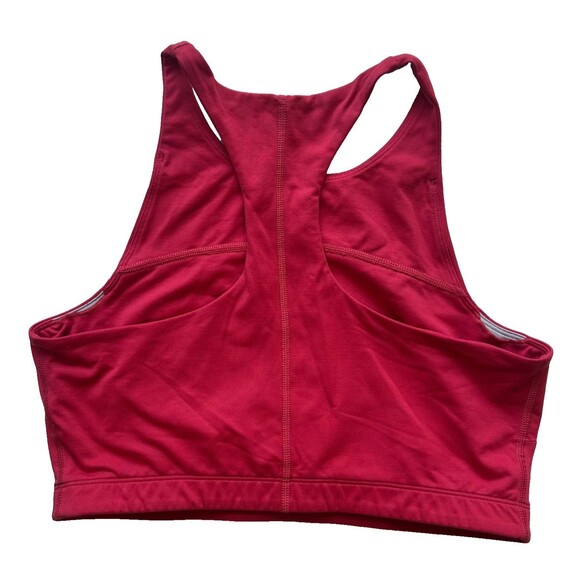Outdoor Voices TechSweat Crop Top Bra 7/8 Flex Legging Set Pink Red Size L Large - Picture 4 of 16